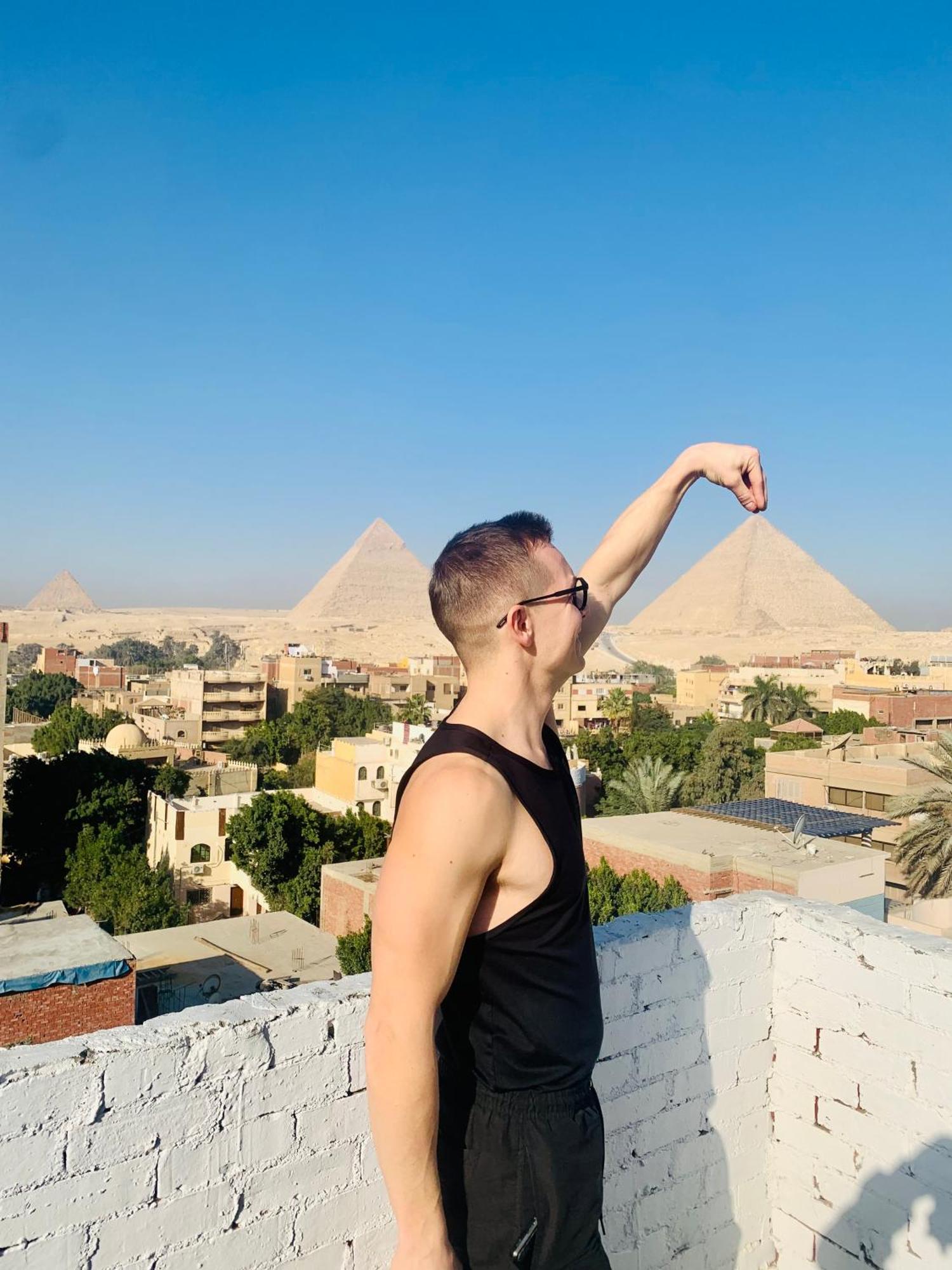 Loay Pyramids View Leilighet Kairo Eksteriør bilde