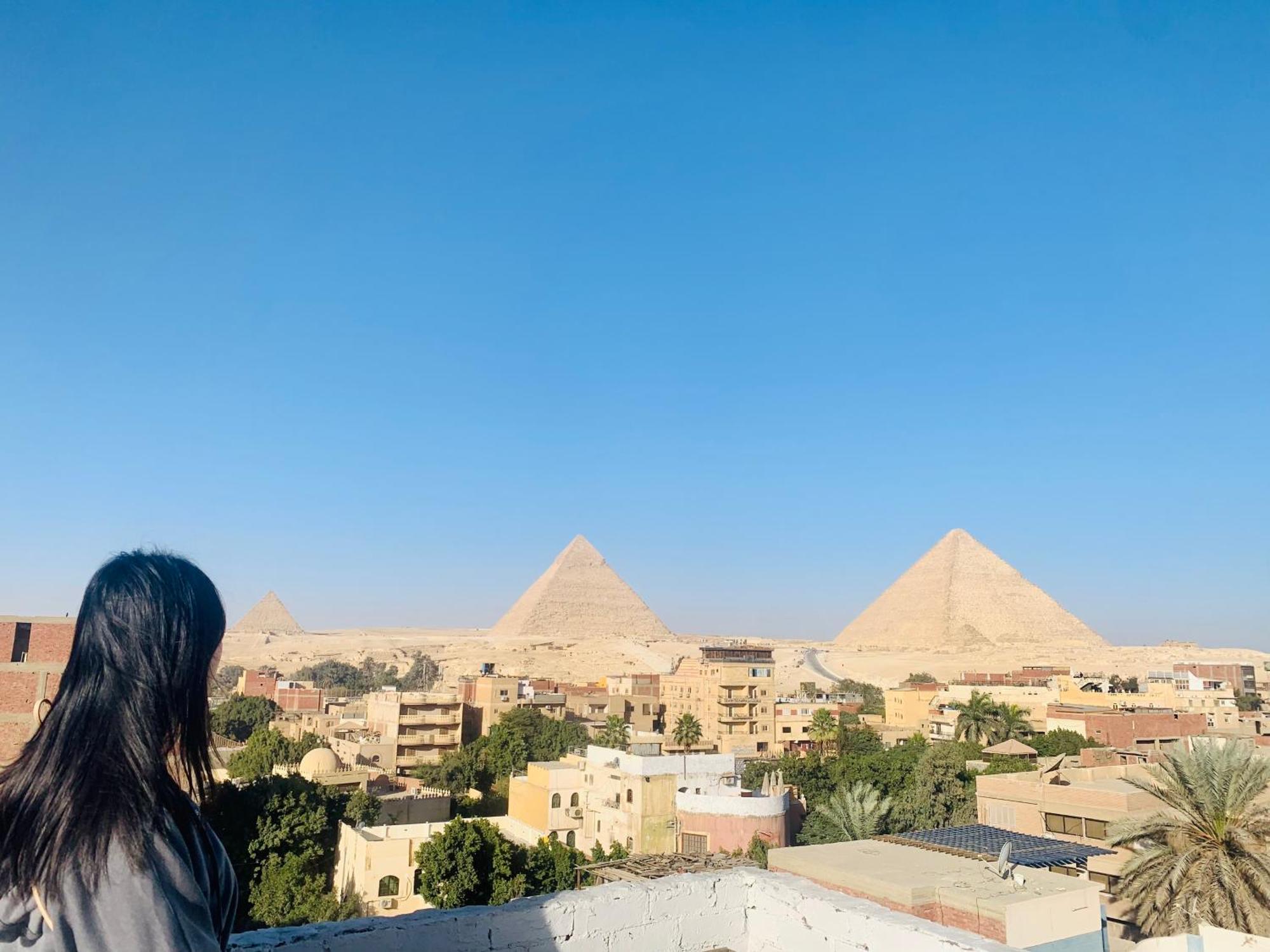 Loay Pyramids View Leilighet Kairo Eksteriør bilde