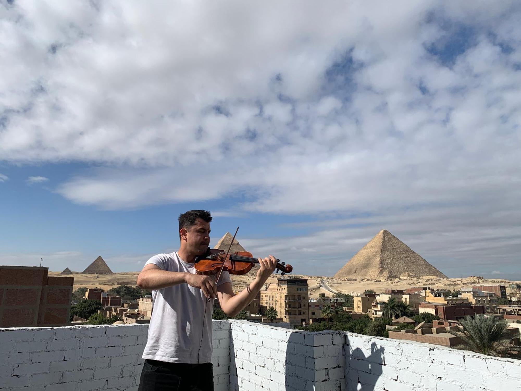 Loay Pyramids View Leilighet Kairo Eksteriør bilde