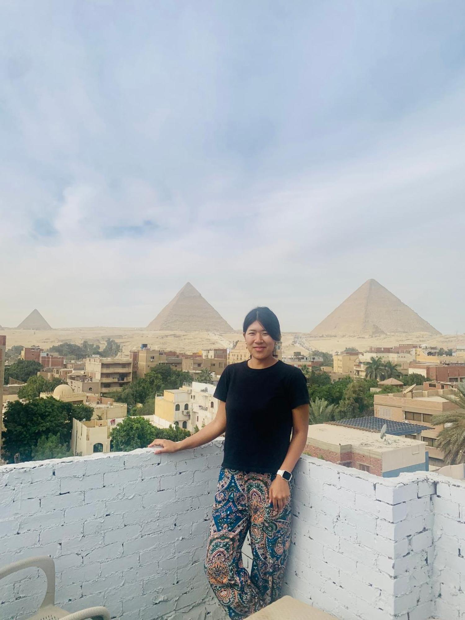 Loay Pyramids View Leilighet Kairo Eksteriør bilde
