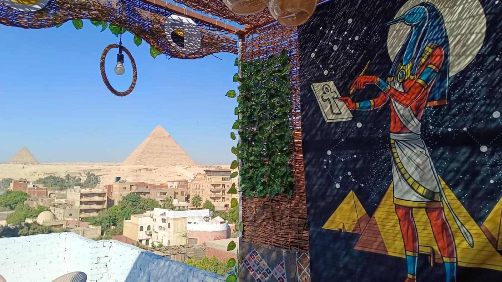 Loay Pyramids View Leilighet Kairo Eksteriør bilde