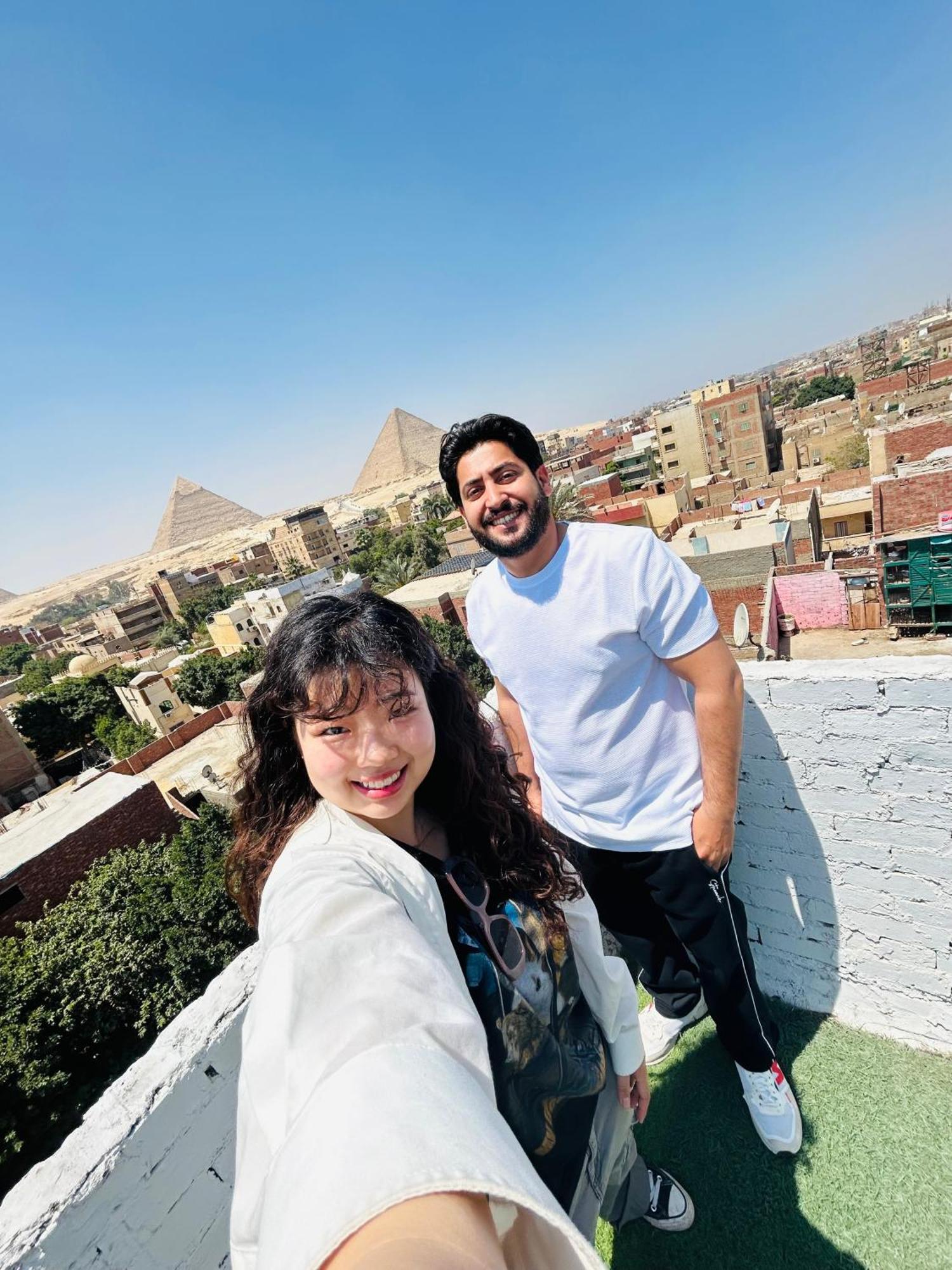Loay Pyramids View Leilighet Kairo Eksteriør bilde