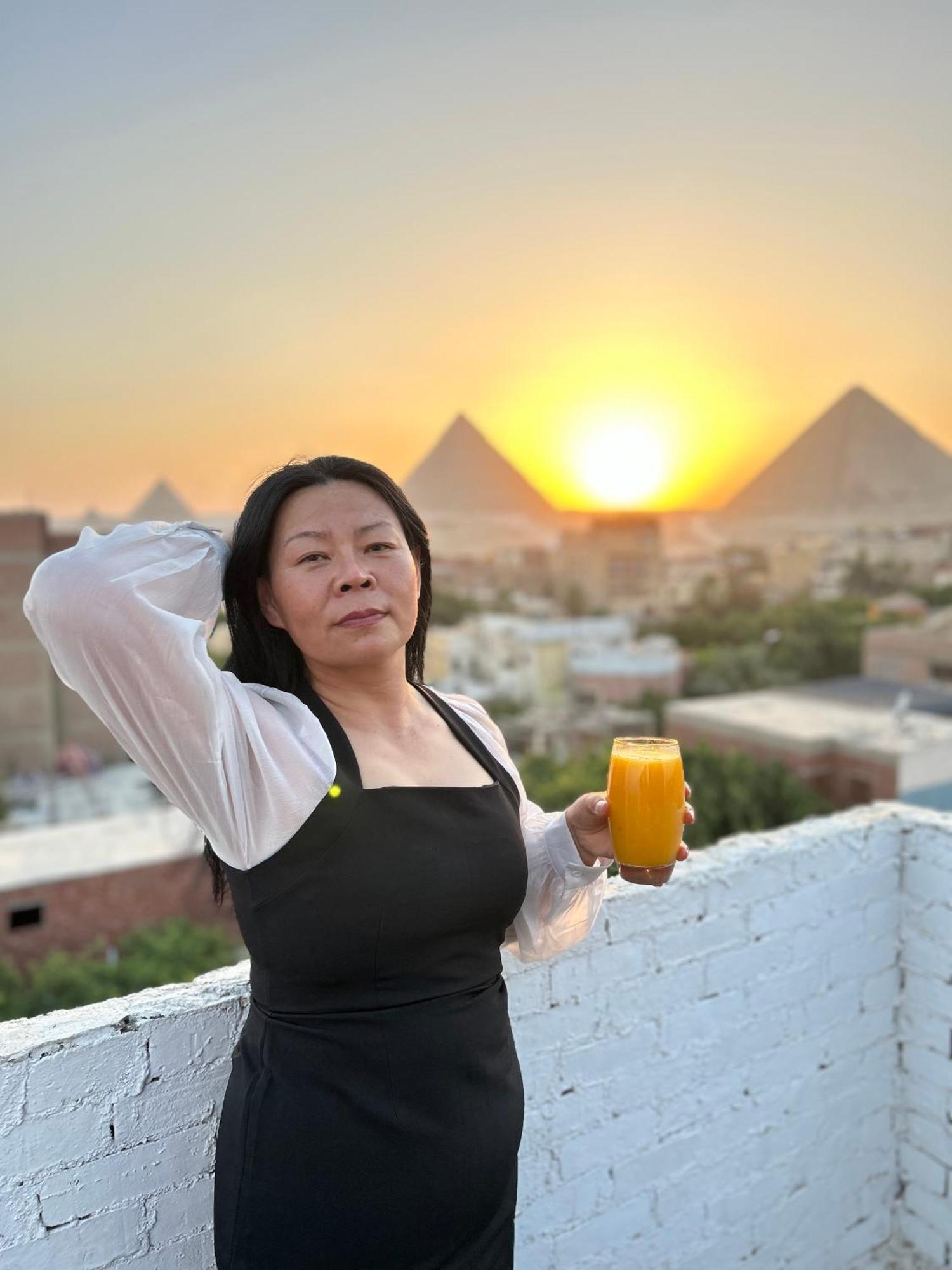 Loay Pyramids View Leilighet Kairo Eksteriør bilde