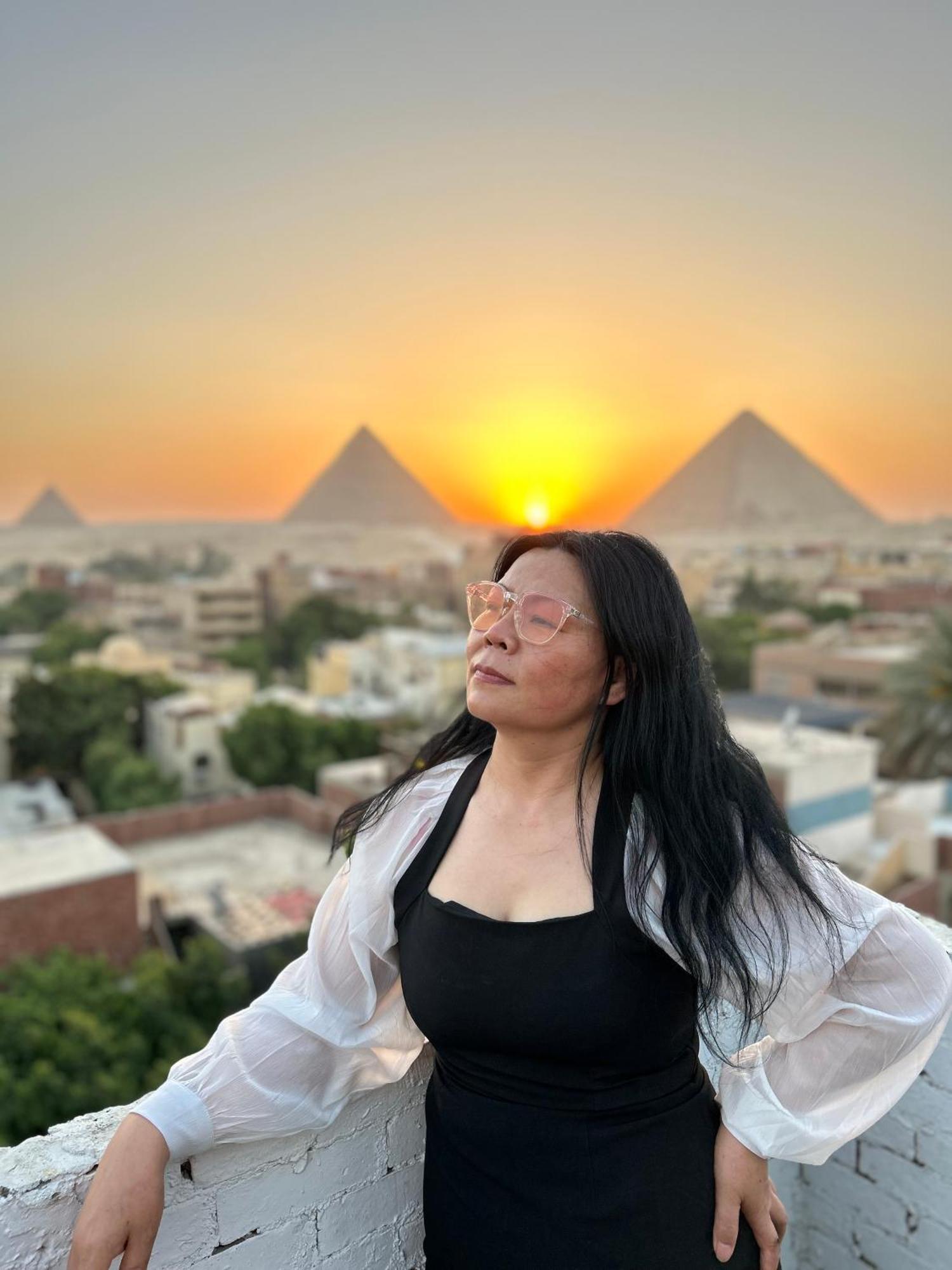Loay Pyramids View Leilighet Kairo Eksteriør bilde