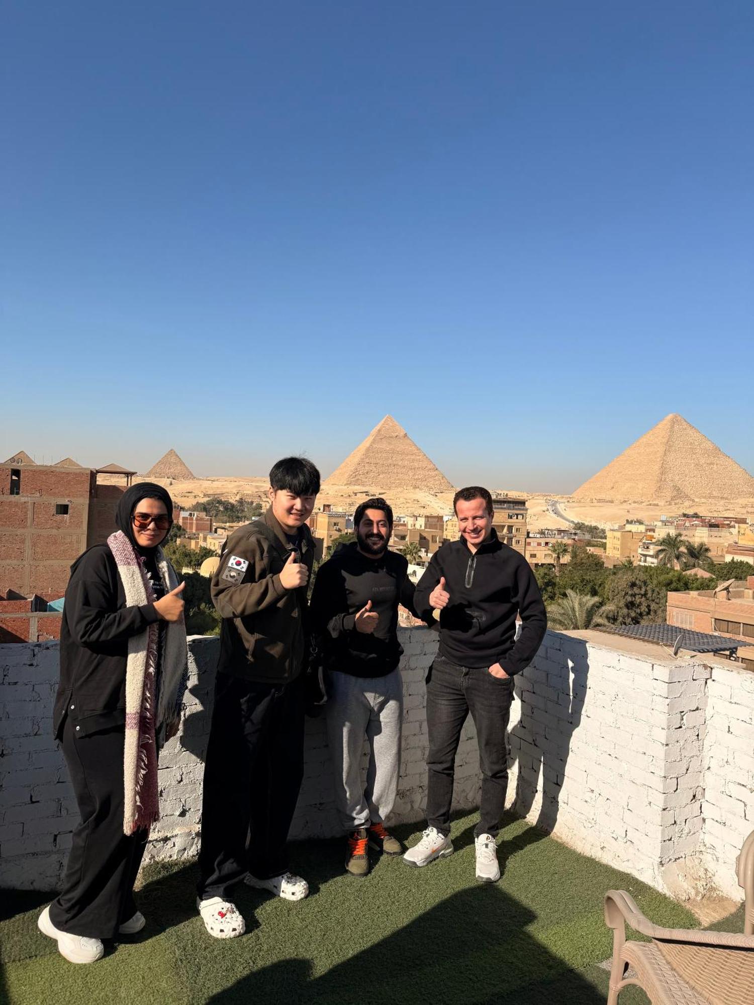 Loay Pyramids View Leilighet Kairo Eksteriør bilde