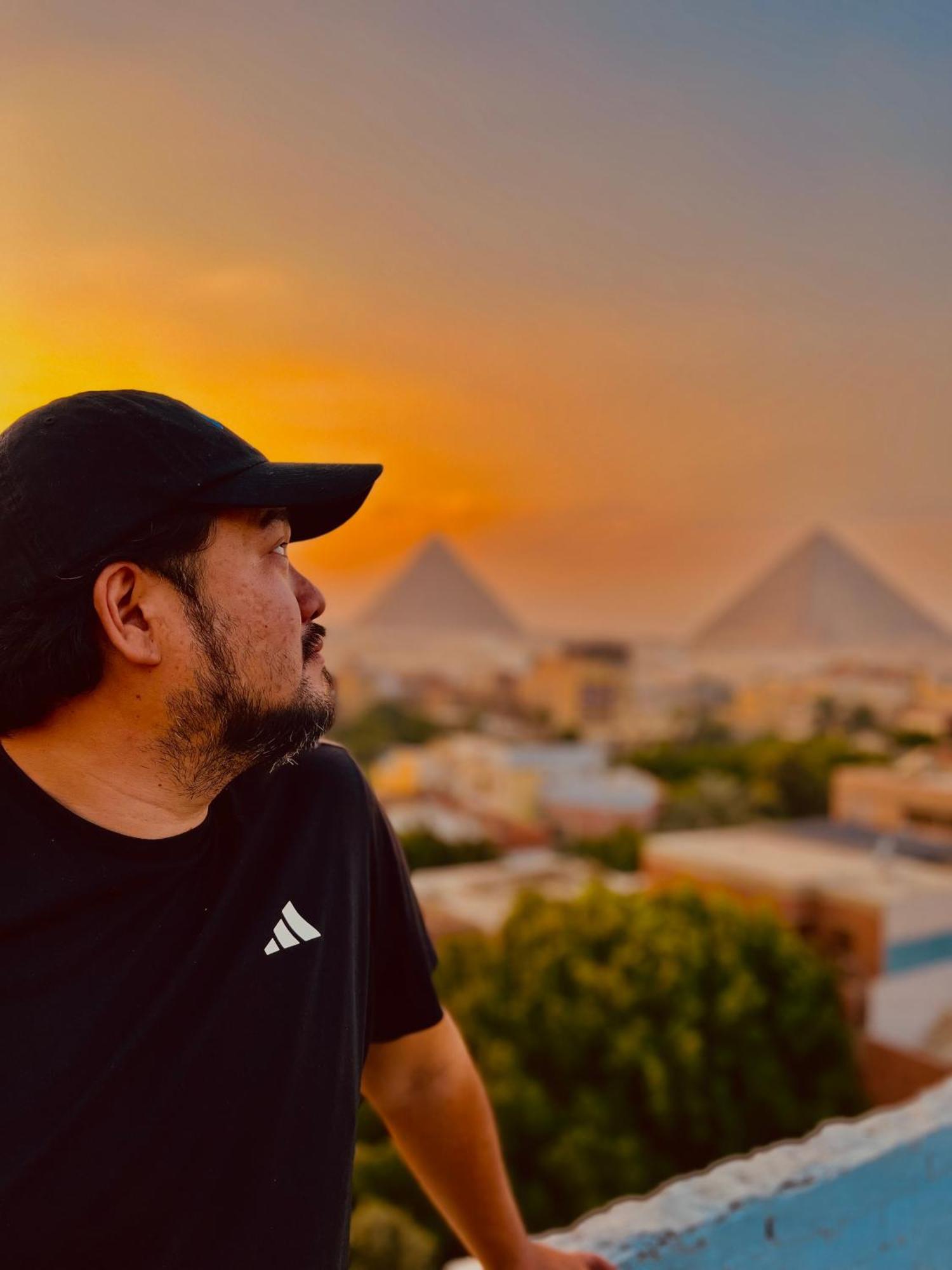 Loay Pyramids View Leilighet Kairo Eksteriør bilde